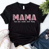 Personalized Mama Shirt, Custom Mom Shirt, Kids Names Mom Shirt, Shirt For Mom