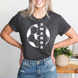 Custom Soccer T-Shirt, Soccer Mom Shirt, Soccer Dad Shirt, Game Day Tee