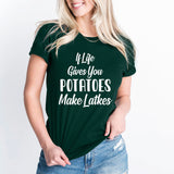 If Life Gives You Potatoes Make Latkes Shirt, Happy Hanukkah Shirt