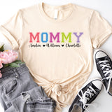 Personalized Mom Shirt, Mom Shirt With Kid Names, Kids Names Mom Shirt, Shirt For Mom