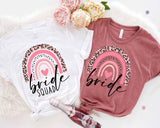 Leopard Bride Team Shirt, Bachelorette Party Tees