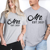 Mr and Mrs Shirt, Bride and Groom Shirts, Bridal Party Shirts