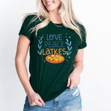 Love Peace Latkes Shirt, Happy Hanukkah Shirt