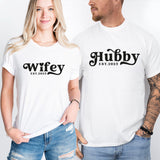 Wifey and Hubby Shirts, Mr and Mrs Shirt, Bridal Party Shirt