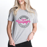 Warning Official Teenager Shirt, 13'th Birthday Tee, Birthday Girl Shirt, Thirteenth Birthday