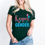 Keeper Of The Gender T-Shirt, Girl or Boy Shirt, Pregnacy Announcement Tee