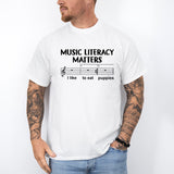 Music Literacy Matters T-Shirt, Music Teacher Shirt, Music Student Tee, Music Class Shirt