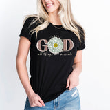 With God All Things Are Possible Shirt, Sunflower Shirt, Matthew 19:26 Shirt