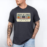 Cassette Tape Birthday T-Shirt, Best of 1973 Shirt, 1983 Tee, 90's Country Music Shirt