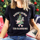 Rockin Around the Classroom Sweatshirt, Teacher Christmas Shirt, Retro Xmas Tee