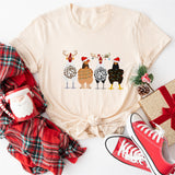 Christmas Chicken Sweatshirt, Merry Chickmas Shirt, Chicken Lover Shirt