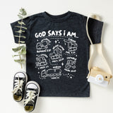 God Says I Am Construction Shirt, Bible Verse T-Shirt