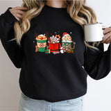 Christmas Coffee T Shirt, Peppermint Iced Latte Tee, Snowmen Sweets Sweatshirt