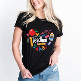 Teacher Love T-Shirt, Back to School Shirt, Heart Teacher Tee, Kindergarten Teacher Shirt