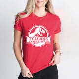 Teaching Is A Walk In The Park Shirt, Dinosaur Teacher Tee, Back To School Shirt