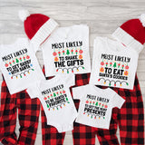 Most Likely To Christmas Party Shirts, Family Christmas Shirts