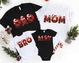 Personalized Family Christmas Shirt, Christmas Mom Shirt, Xmas Dad Shirt