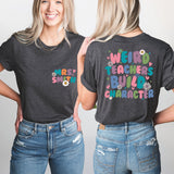 Weird Teacher Build Character T-Shirt, Teacher Sweatshirt, Back To School Shirt