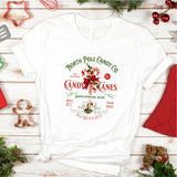 Christmas Sweatshirt, Candy Cane Shirt, Retro Old Fashioned Candy Cane Sweater