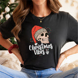 Christmas Vibes Skeleton Shirt, Funny Christmas Shirt, Christmas Party Sweatshirt