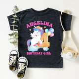 Unicorn Birthday Party Family Shirt, Custom Birthday Party Shirts