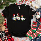 Duck Christmas Sweatshirt, Funny Christmas Duck Sweatshirt, Christmas Lights Sweatshirt