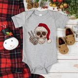 Santa Skeleton Christmas Shirt, Funny Christmas Shirt, Christmas Party Tshirts