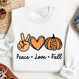 Peace Love Fall Shirt, Peace Love Pumpkin, Cute Fall Shirt