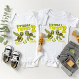 Turtle Twins Birthday Boy Shirt, Custom Birthday Kids Shirt