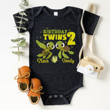 Turtle Twins Birthday Boy Shirt, Custom Birthday Kids Shirt