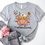 Nurse Thanksgiving Shirt, Thankful Nurse Tee