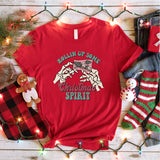 Rolling up Some Christmas Spirit Shirt, Funny Christmas Tee, Christmas Skeleton Shirt