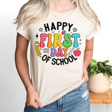 Happy First Day Shirt, Welcome Back To School T-Shirt