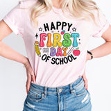 Happy First Day Shirt, Welcome Back To School T-Shirt