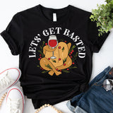 Let's Get Basted Turkey Shirt, Funny Thanksgiving T-Shirt