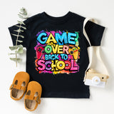 Game Over Back to School Shirt, Funny Gamer Shirt