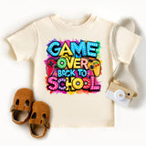 Game Over Back to School Shirt, Funny Gamer Shirt