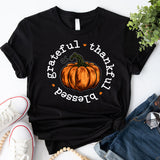 Thankful Shirt, Grateful Shirt, Blessed Shirt, Happy Thanksgiving Shirt