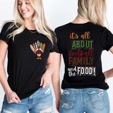 Its All About Football Family and the Food, Thanksgiving Men Sweatshirt