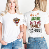 Its All About Football Family and the Food, Thanksgiving Men Sweatshirt