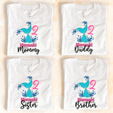 Mermaid Princess Birthday Shirt, Mermaid Birthday Team Shirt