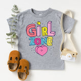 Girl zone Typography Kids T-Shirt, Girl Power Shirt