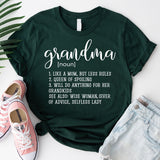 Grandma Definition Shirt, Grandma Shirts