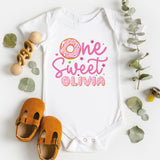 Custom One Sweet Birthday Girl Shirt, Donut Birthday Queen Shirt