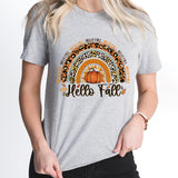 Hello Fall Shirt, Pumpkin Rainbow Sweatshirt, Fall Shirt