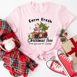 Farm Fresh Christmas Trees Shirt, Pine Spruce Fir Cedar Sweatshirt