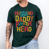 Husband Daddy Protector Hero Shirt, Fathers Day T-Shirt