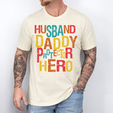 Husband Daddy Protector Hero Shirt, Fathers Day T-Shirt