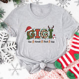 Gigi Christmas Shirt, Nana Xmas Tee, Grandma Claus Shirt, Merry Gigi Shirt