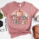 Thankful Vibes Shirt, Happy Thanksgiving Shirt, Hello Autumn Sweatshirt